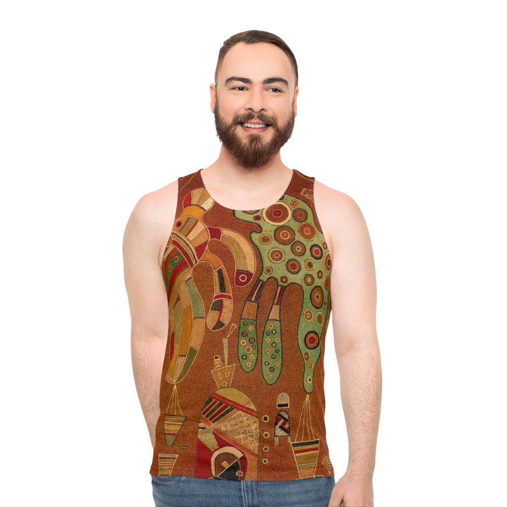 Wassily Kandinsky inspired abstract art unisex tank top