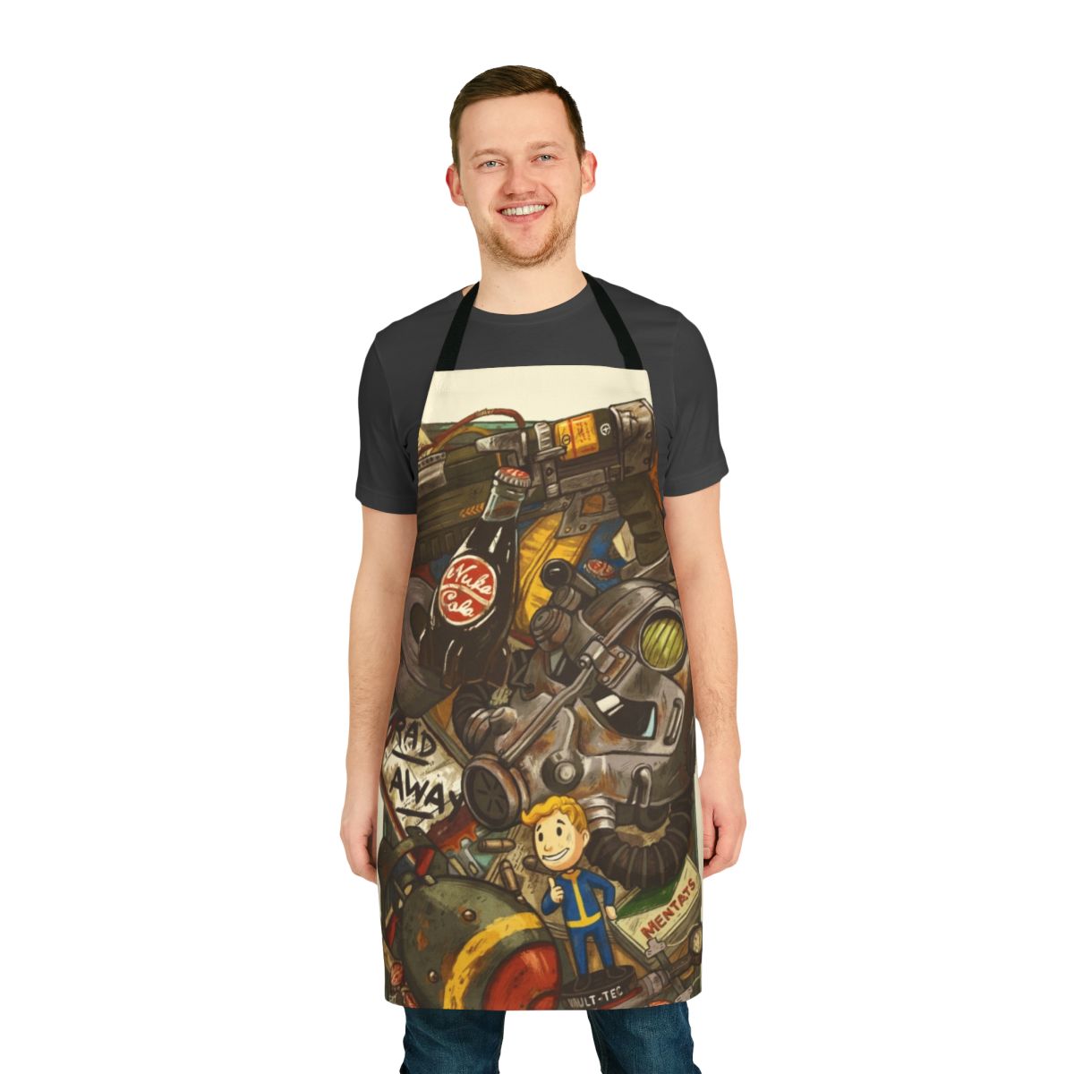Wasteland Cache Apron featuring Fallout-inspired design
