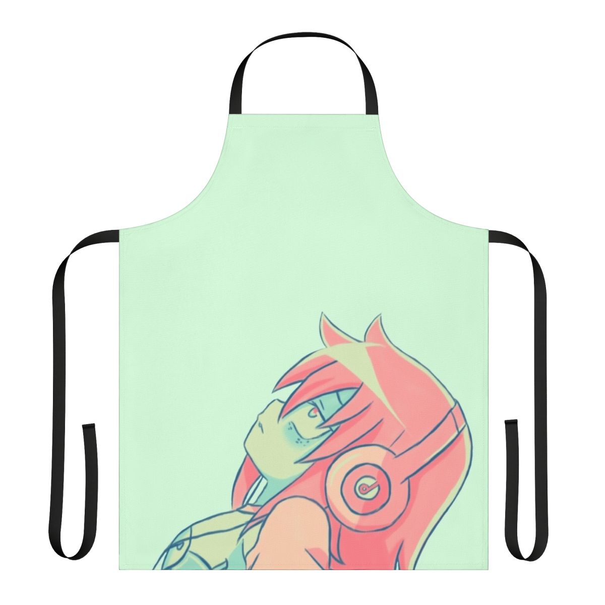 Watamote-themed apron featuring character Tomoko Kuroki