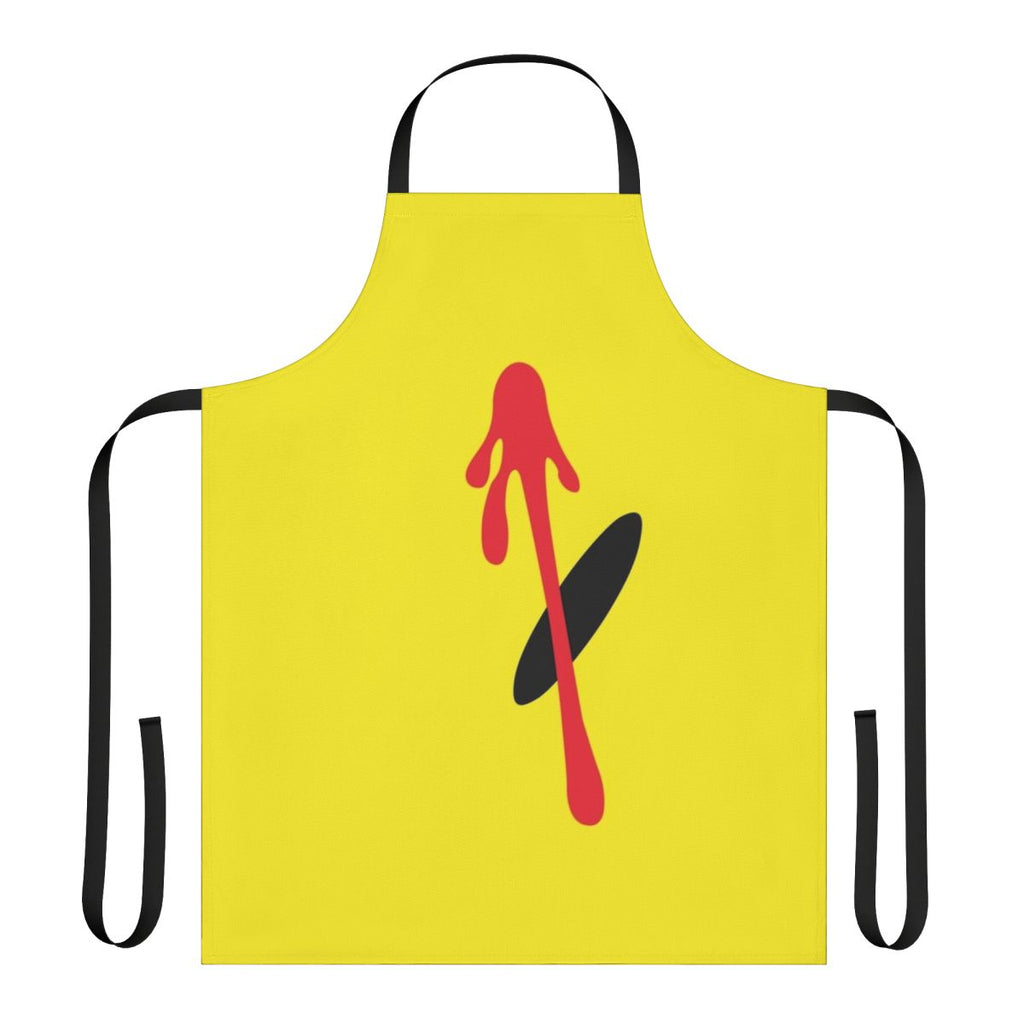 Watchmen-inspired eye logo printed on a high-quality apron