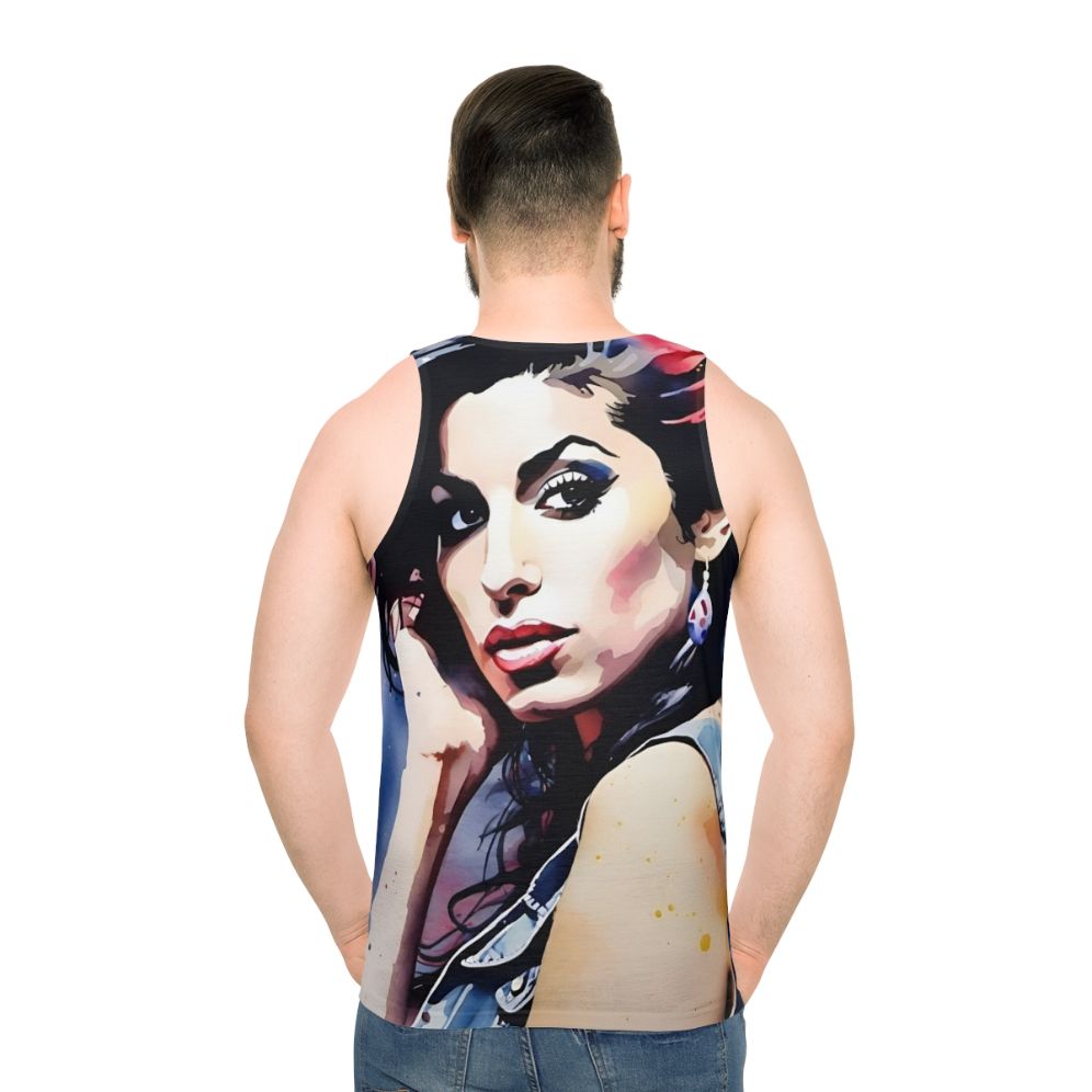 Watercolor Amy Winehouse Unisex Tank Top