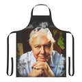 Watercolor artwork of wildlife on a high-quality apron