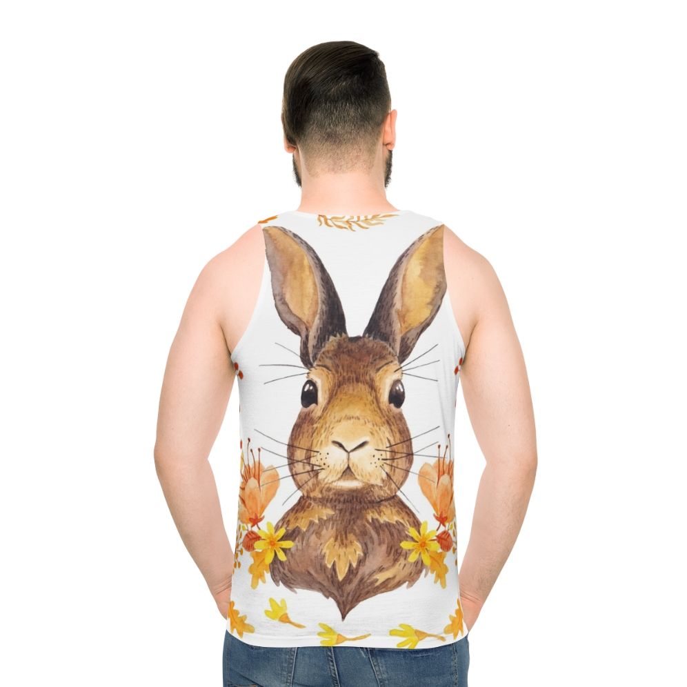 Watercolor Autumn Bunny Tank Top