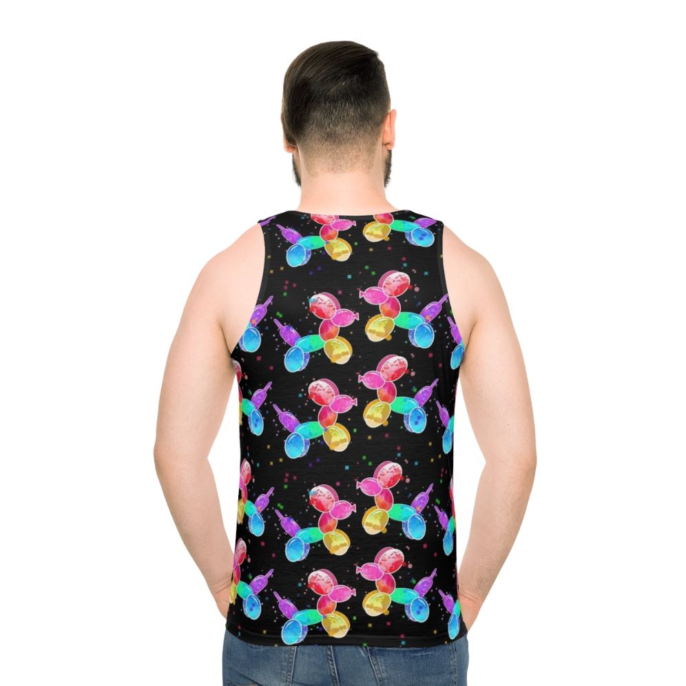 Watercolor balloon dogs unisex tank top