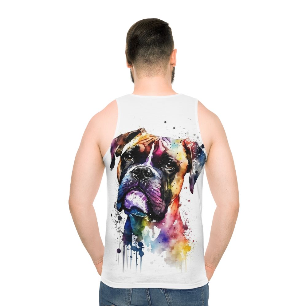 Watercolor Boxer Dog Portrait