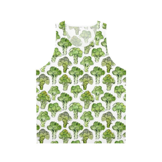 Watercolor Broccoli Unisex Tank Top