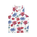Watercolor floral unisex tank top