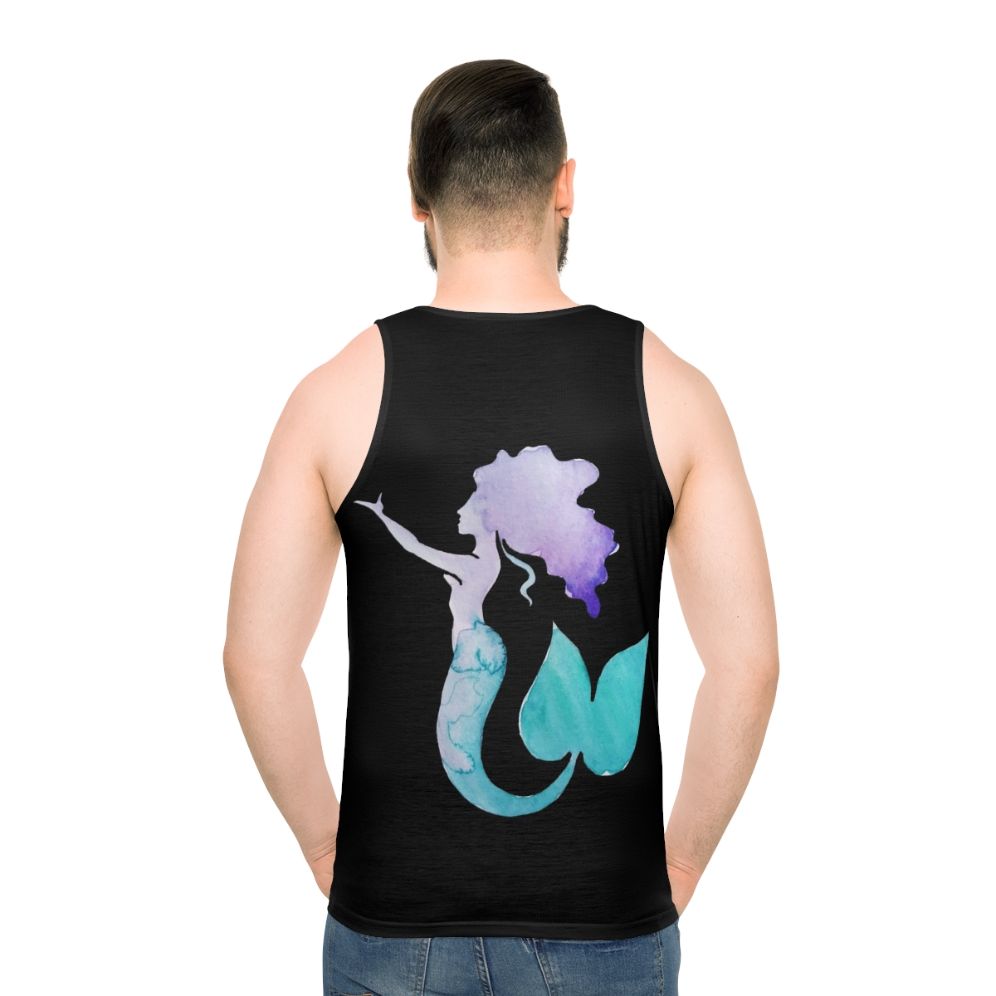 Watercolor mermaid unisex tank top