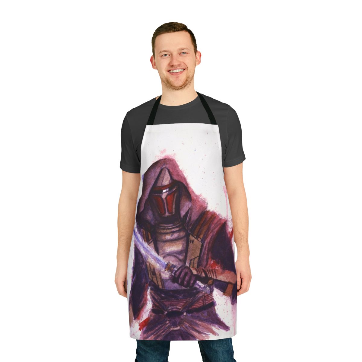 Watercolor Star Wars Jedi Apron with Revan Design