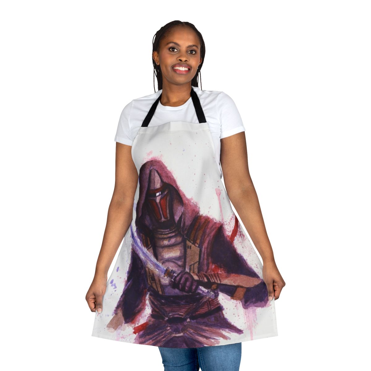 Watercolor Star Wars Jedi Apron with Revan Design