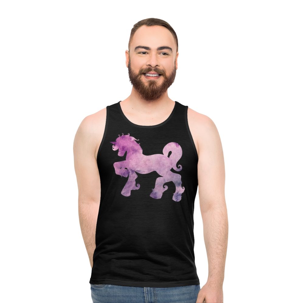 Watercolor unicorn tank top