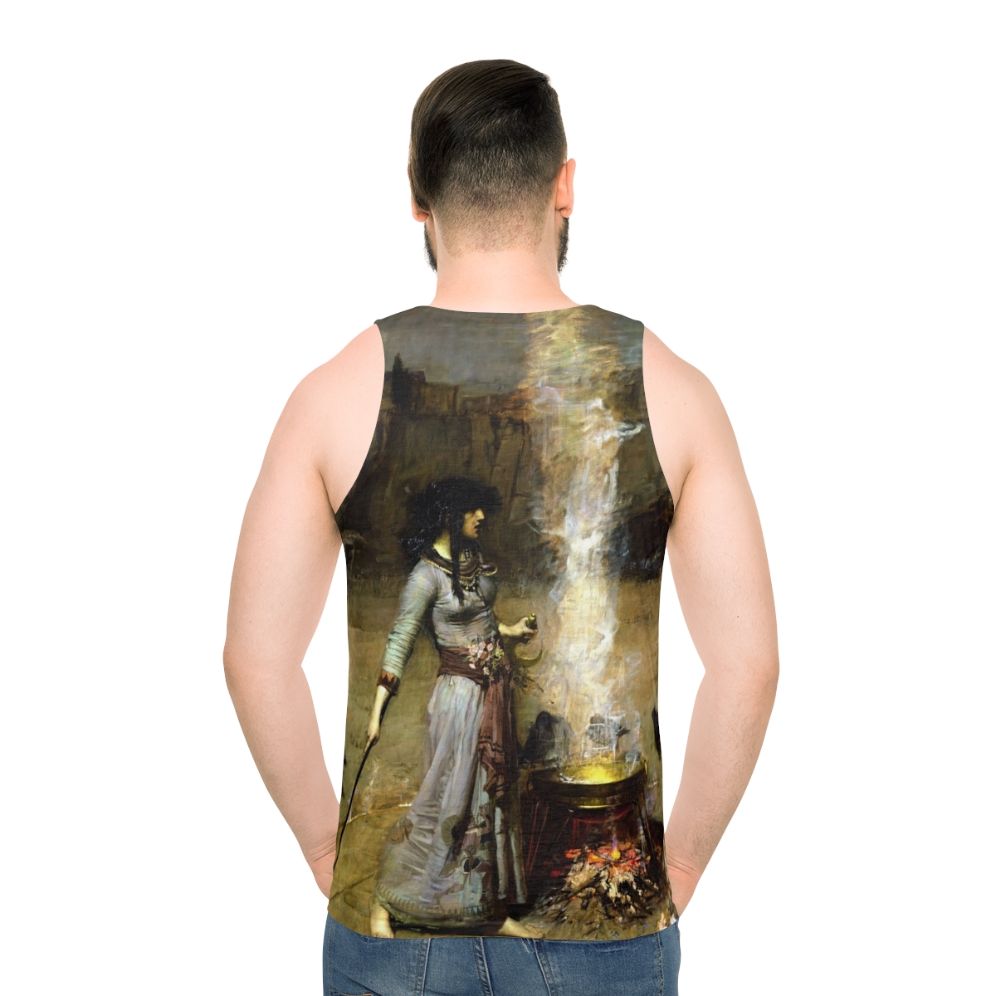 Waterhouse art painting "The Magic Circle" unisex tank top