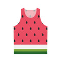 Watermelon abstract unisex tank top