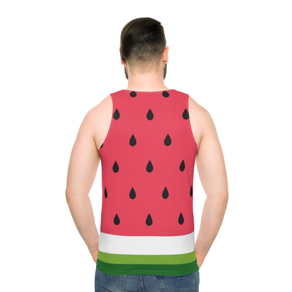 Watermelon abstract unisex tank top