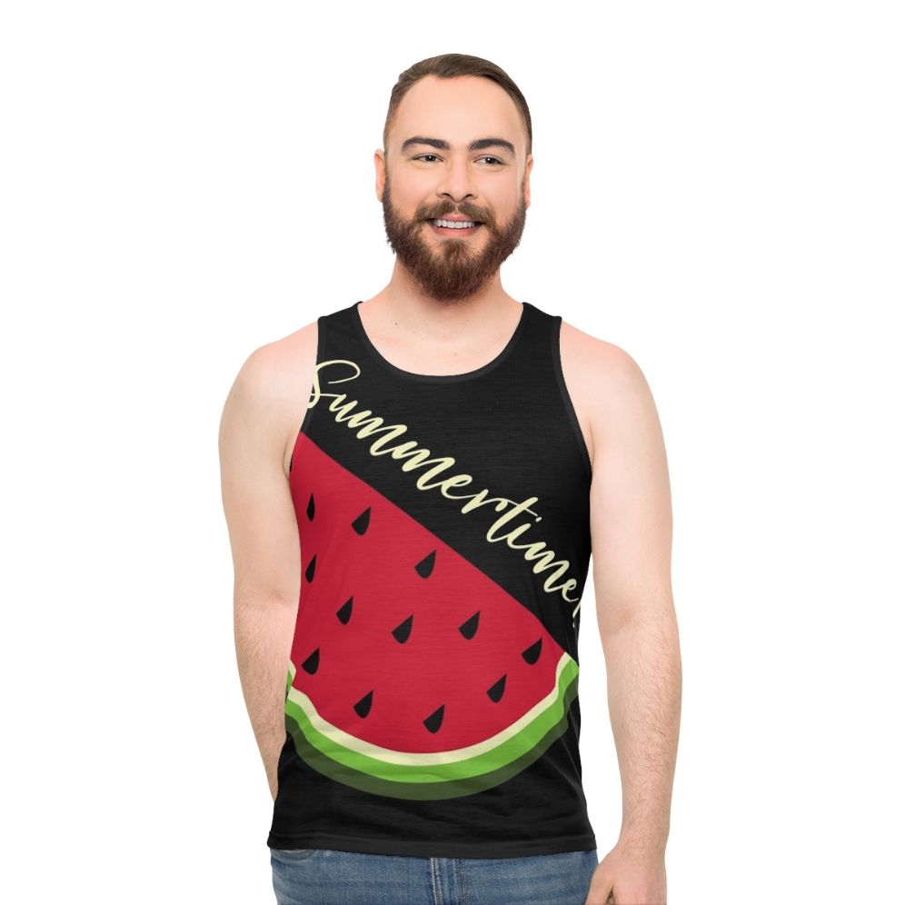 Watermelon Print Unisex Tank Top