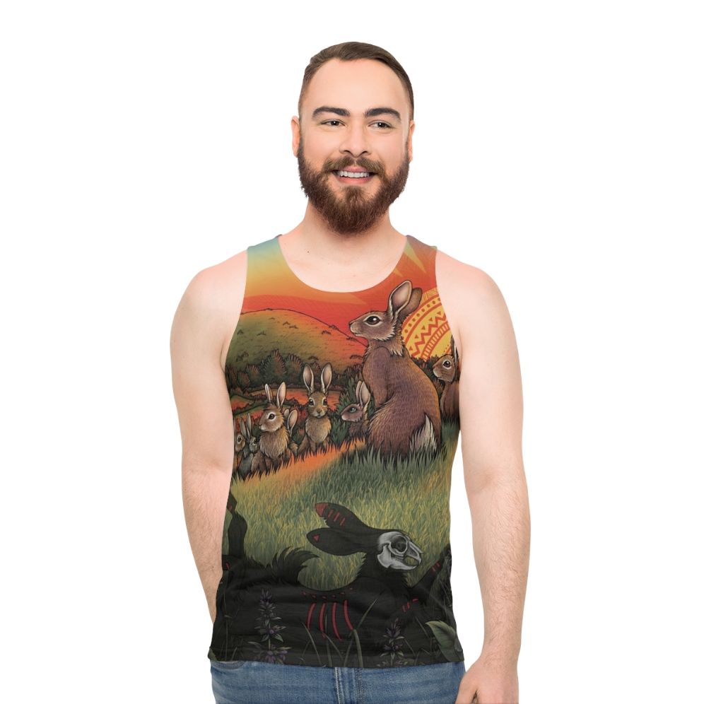 Watership Down inspired unisex tank top