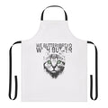 WBTBWB-inspired apron featuring metal band graphics