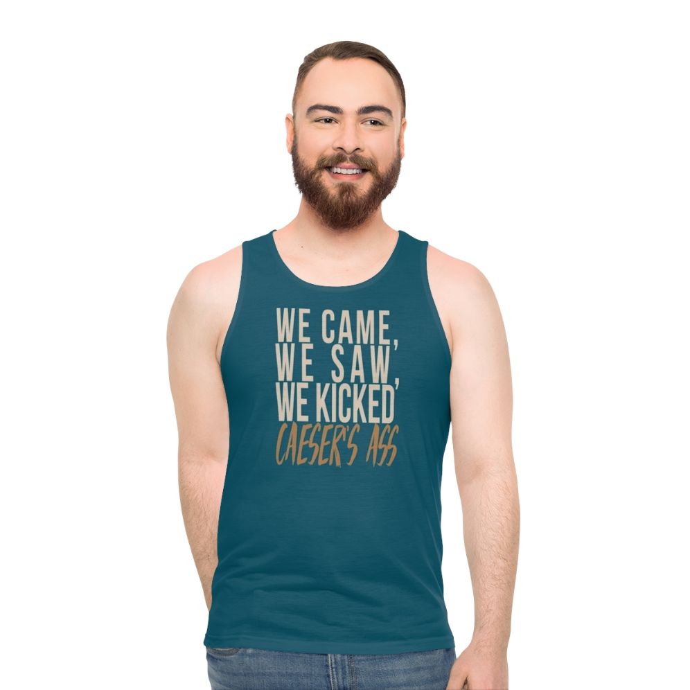Unisex tank top featuring Julius Caesar quote from Legends of Tomorrow