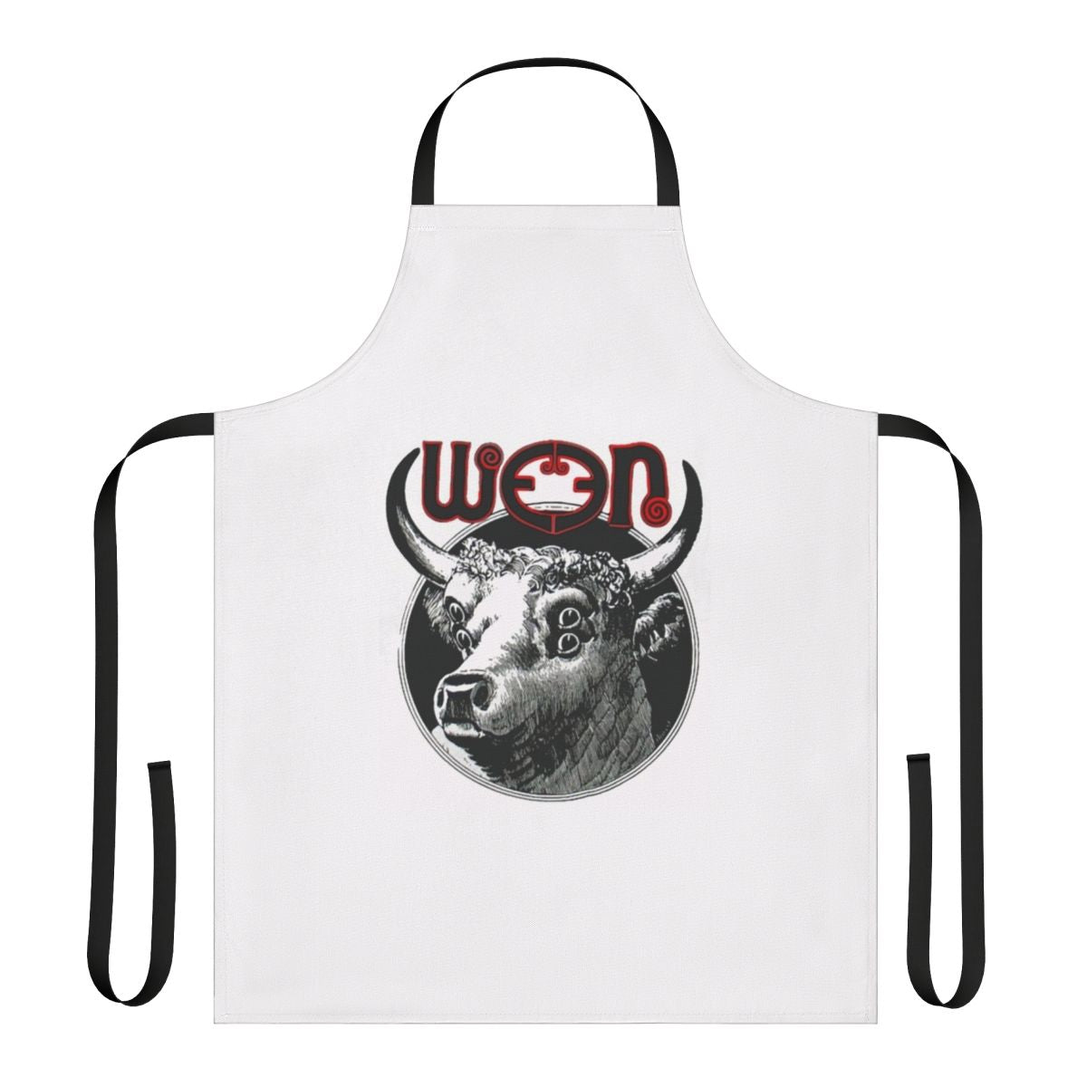 Ween-themed apron featuring the Ween logo and artwork