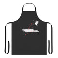 Wei Wuxian-inspired apron featuring characters and elements from the popular anime series The Untamed