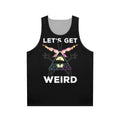 Weird Unisex Tank Top with Bill Cipher from Gravity Falls