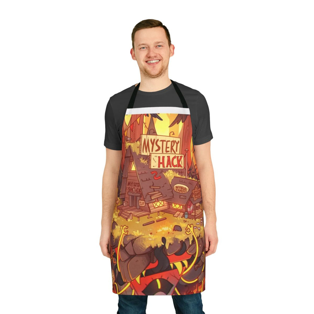 Weirdmageddon inspired apron featuring Bill Cipher from Gravity Falls
