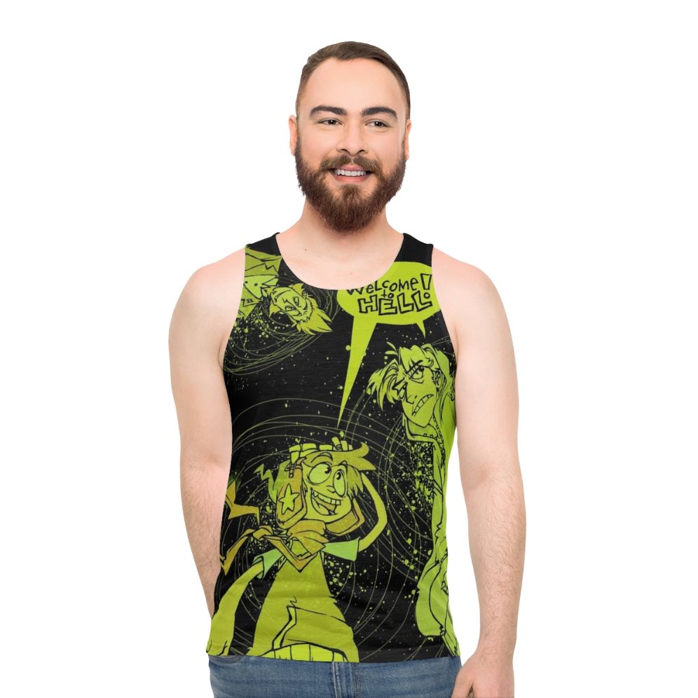 Welcome to Hell Kickstarter Poster Design Unisex Tank Top