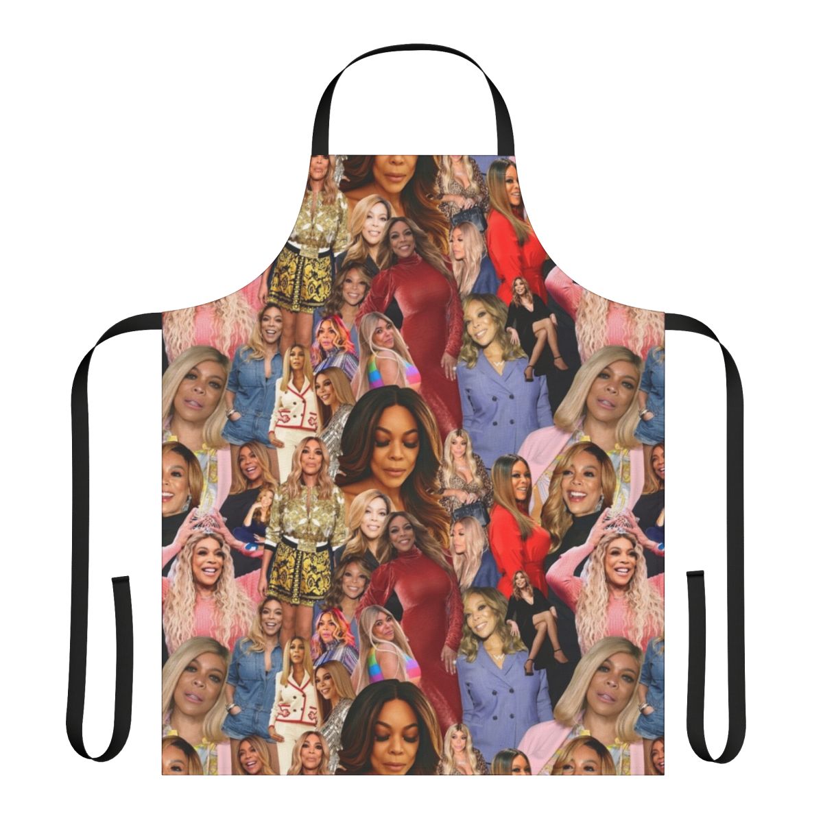 Wendy Inspired Repetition Apron with Vibrant Collage Pattern