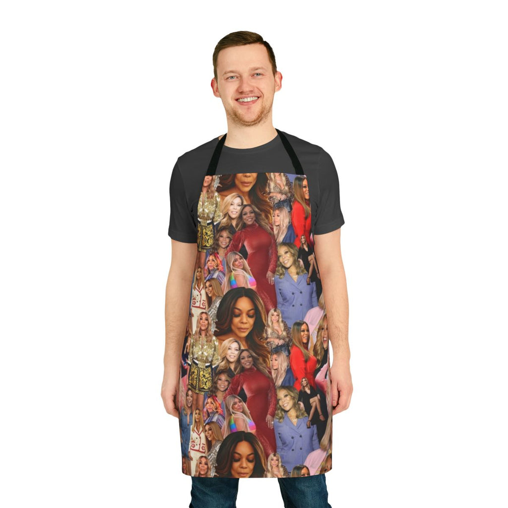 Wendy Inspired Repetition Apron with Vibrant Collage Pattern