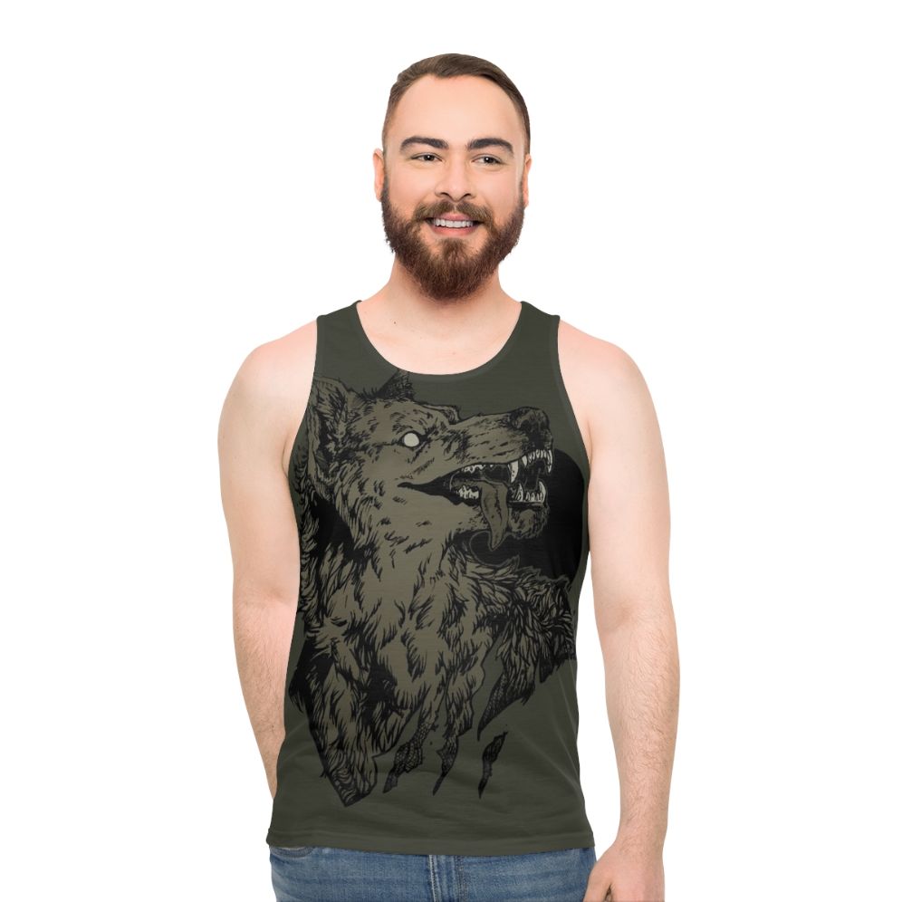 Werewolf Unisex Black Tank Top