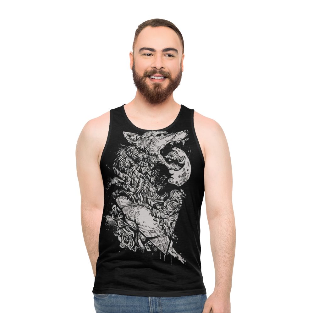 Werewolf unisex tank top