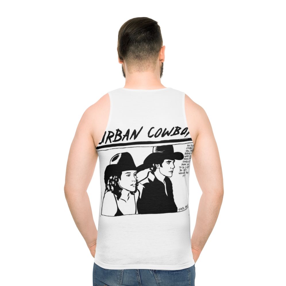 Western-inspired unisex tank top