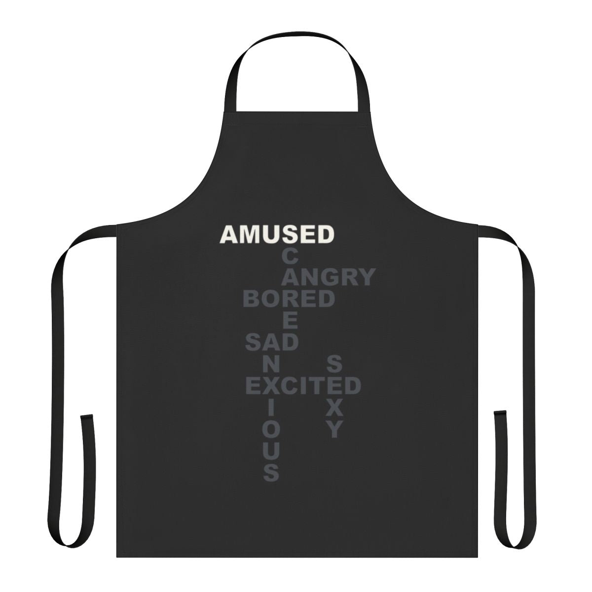 Westworld inspired giggles apron featuring the Westworld logo and a humorous "giggles" design