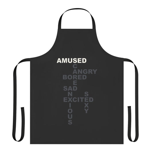 Westworld inspired giggles apron featuring the Westworld logo and a humorous "giggles" design