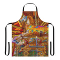 Weymouth carousel-themed apron with vibrant colors and classic design