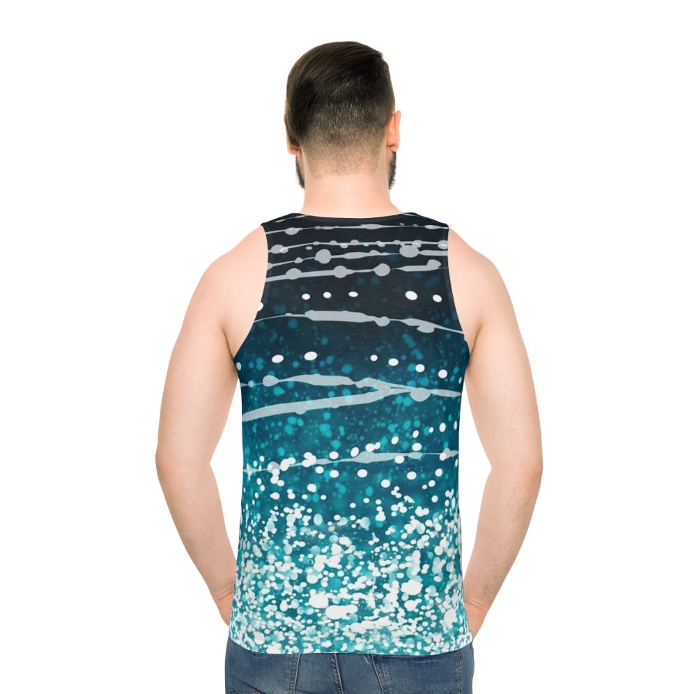 Whale shark pattern unisex tank top