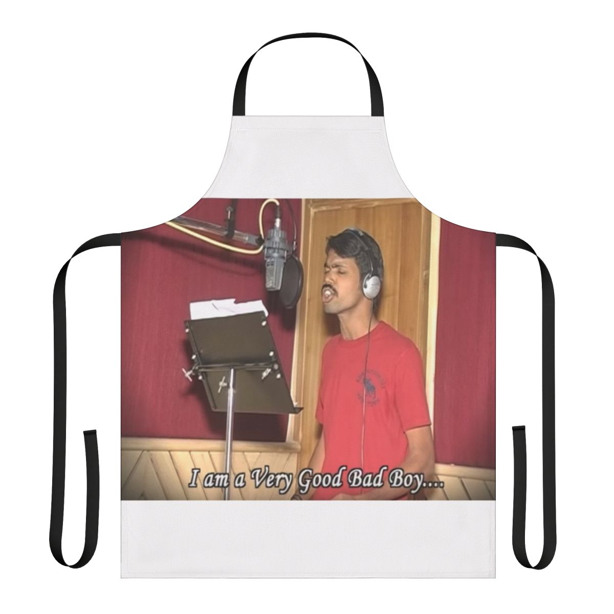 "Whatever I Wanna Do" themed apron featuring a viral Indian meme design