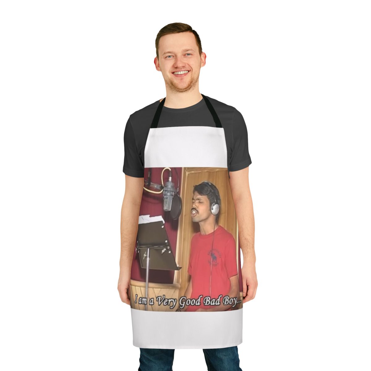 "Whatever I Wanna Do" themed apron featuring a viral Indian meme design