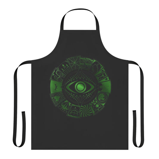Fears Wheel-Patterned Apron for Kitchen and Cooking