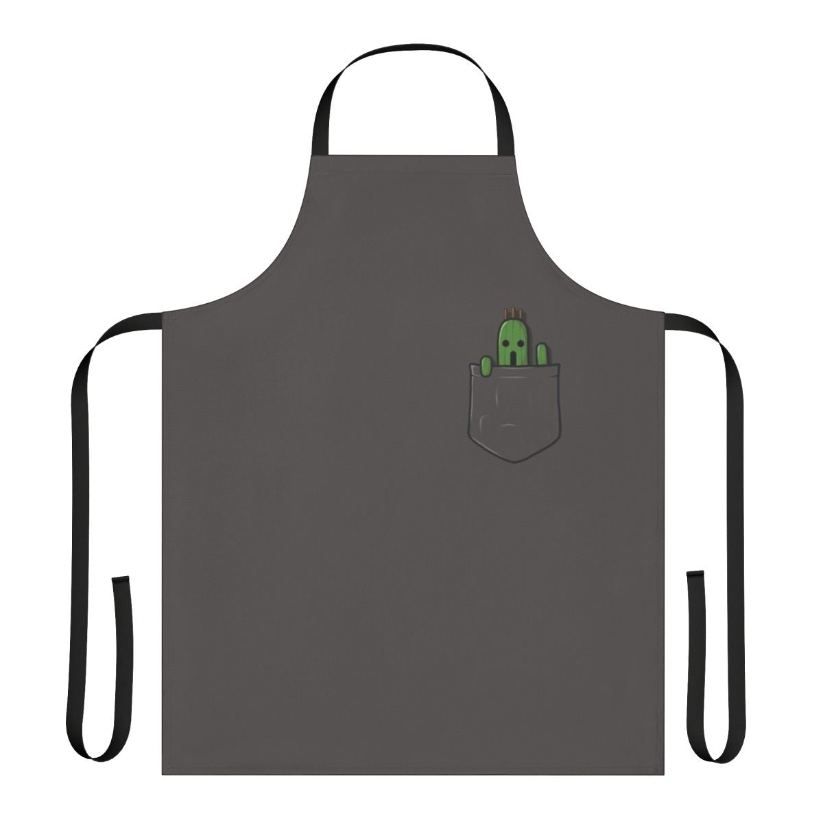 Whimsical cactus-themed apron for fantasy and video game lovers