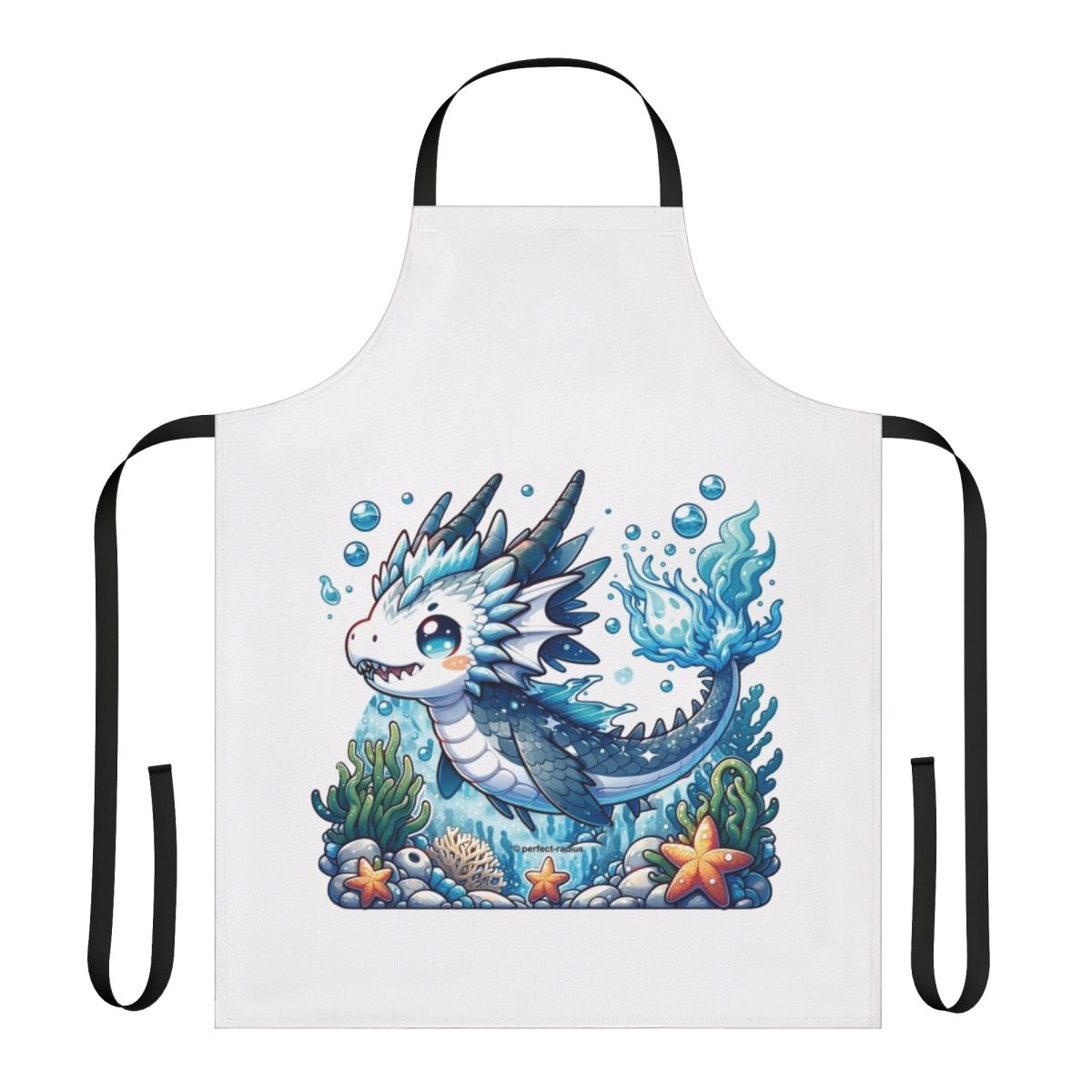 Mythical dragon fish printed on a high-quality apron for the fantasy-loving chef
