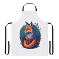 Illustration of a fox-like legendary creature in a whimsical, fantasy-inspired style with watercolor texture.