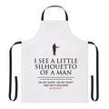 Vibrant apron featuring a humorous mango-themed design, perfect for music and fruit lovers.