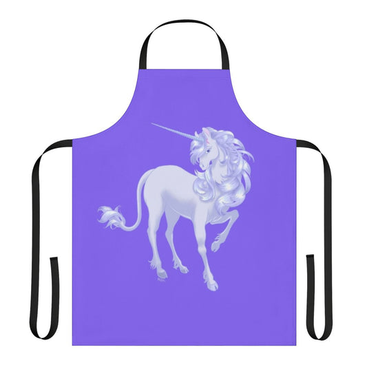 A beautiful pastel-colored unicorn design on a high-quality apron, perfect for the retro fantasy lover.