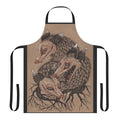 A whimsical and cute apron featuring a possum or opossum design, perfect for the kitchen.