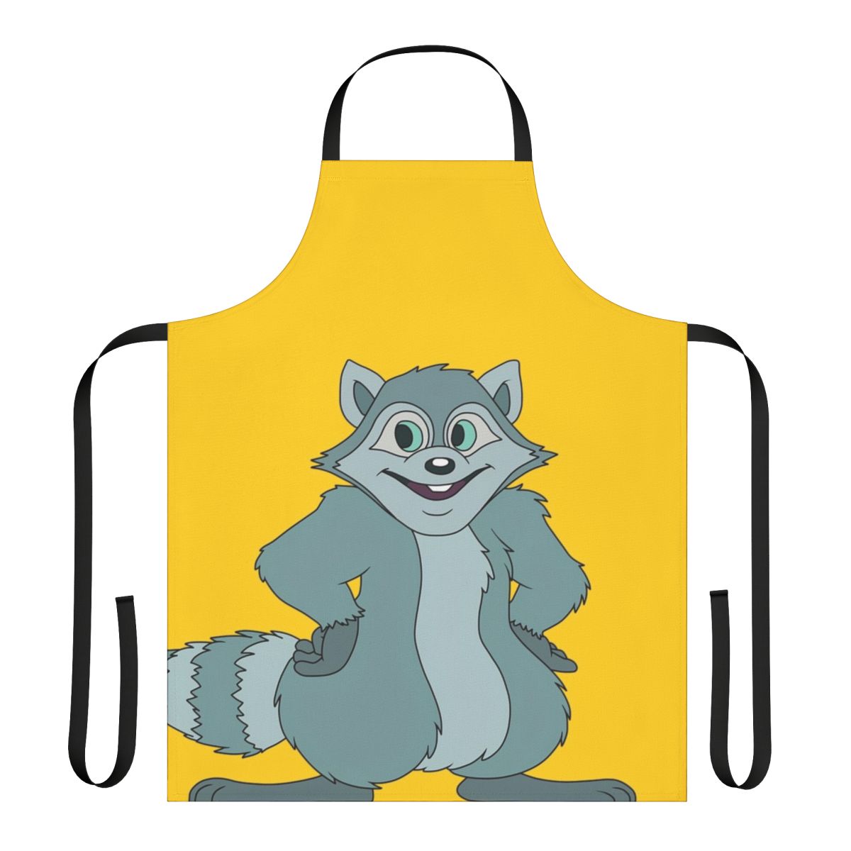 Playful raccoon-themed apron, perfect for the kitchen