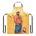 Colorful apron featuring a playful squid design for kids