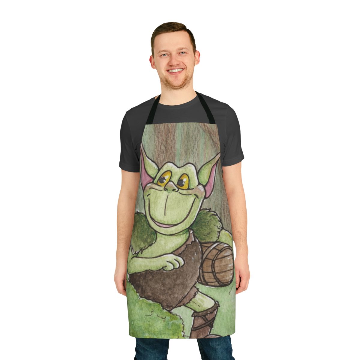 Whimsical toadie inspired apron with Gummi Bears cartoon characters