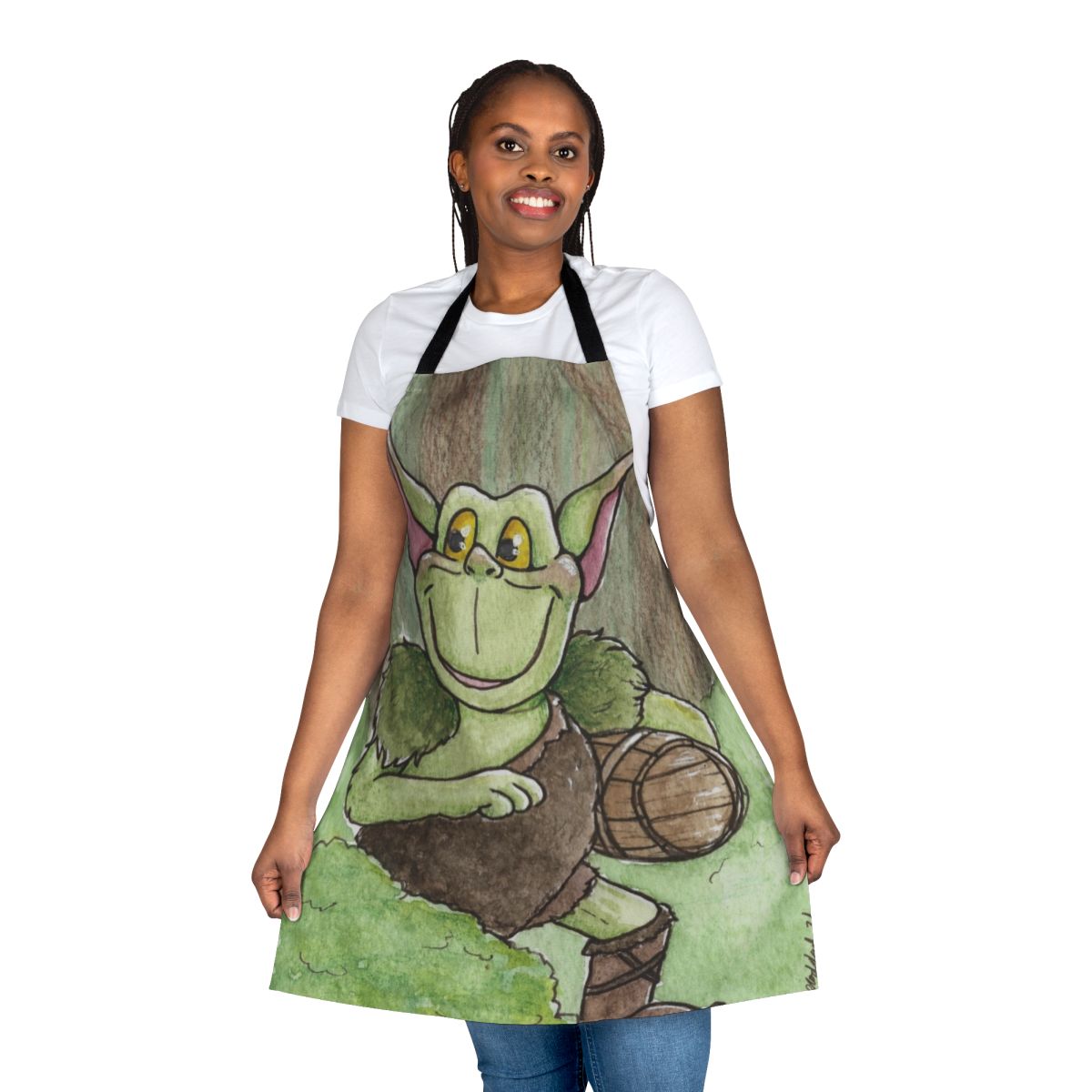 Whimsical toadie inspired apron with Gummi Bears cartoon characters