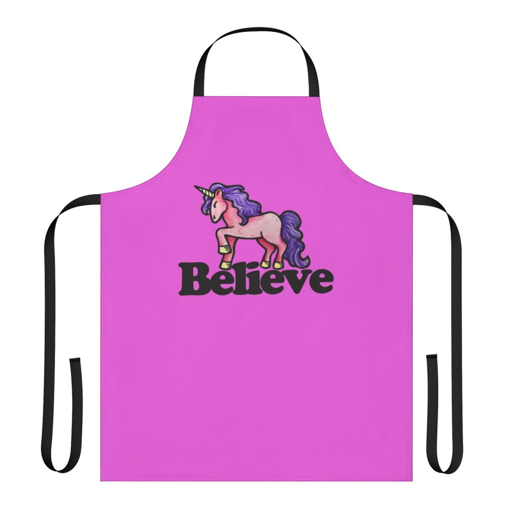 Believe in Unicorns Apron with a magical unicorn design
